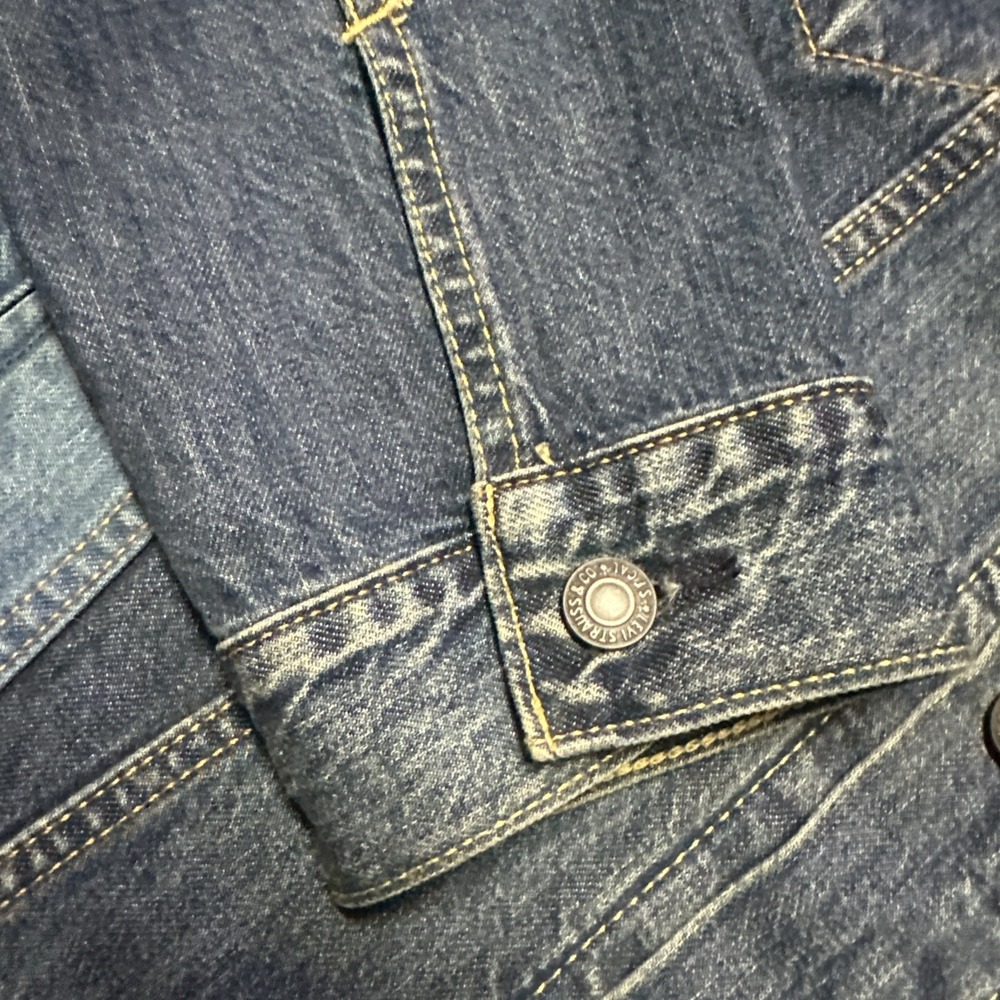 Levi Strauss Premium Big E Patchwork Two Tone Tru… - image 5